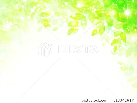 清新的綠色圖像水彩風格背景 清新的綠色圖像水彩風格背景 113342617