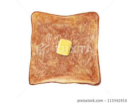 Toast (with butter) 113342918