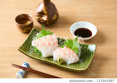 紅鯛魚生魚片 113342987