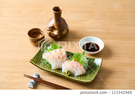 紅鯛魚生魚片 113342989