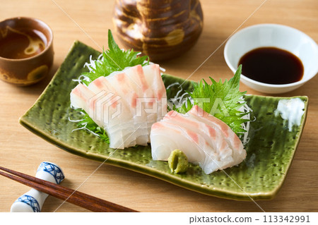 紅鯛魚生魚片 紅鯛魚生魚片 113342991