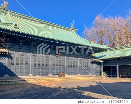 Yushima Seido Taiseiden, Bunkyo-ku, Tokyo. Sunny day. Designed by Chuta Ito. Yushima Seido Taiseiden, Bunkyo-ku, Tokyo. Sunny day. Designed by Chuta Ito. 113343424