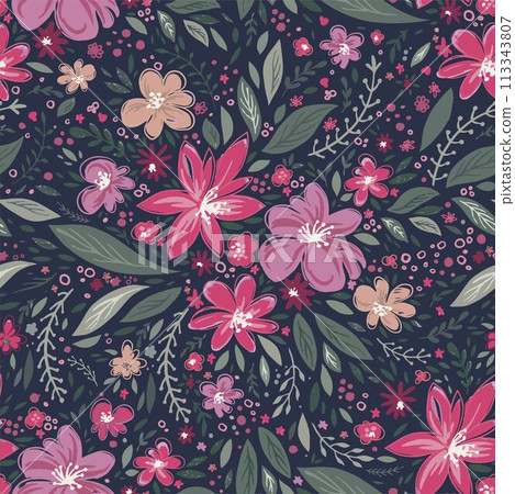 Flowers in blossom, flourishing plants daisies 113343807