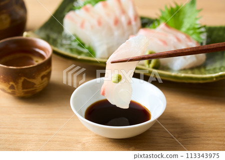 醬油紅鯛魚刺身 醬油紅鯛魚刺身 113343975