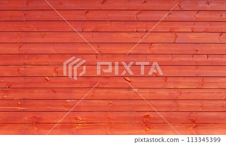Red wooden boards texture 113345399