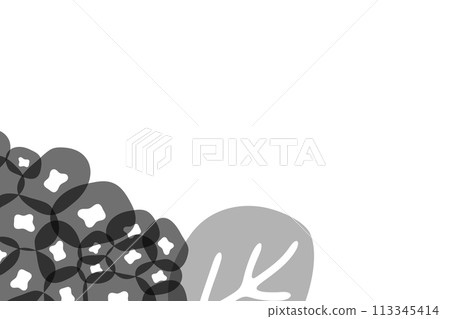 抽象單色繡球花圖 抽象單色繡球花圖 113345414