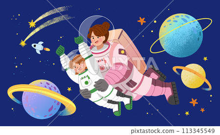 Astronauts and planets Astronauts and planets 113345549