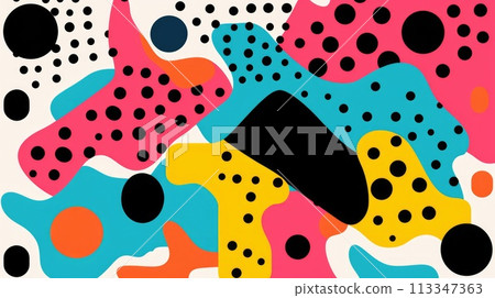 The colorful abstract various shape picture mix with the primary colour. AIGX01. The colorful abstract various shape picture mix with the primary colour. AIGX01. 113347363
