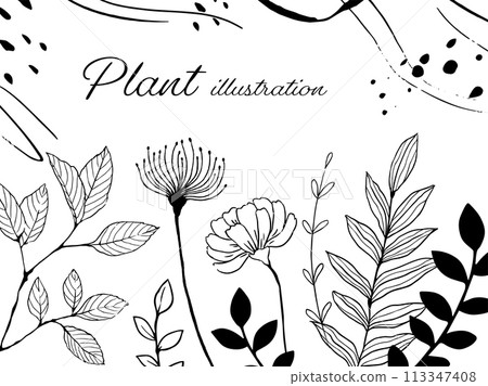 植物簡單插畫_3 113347408