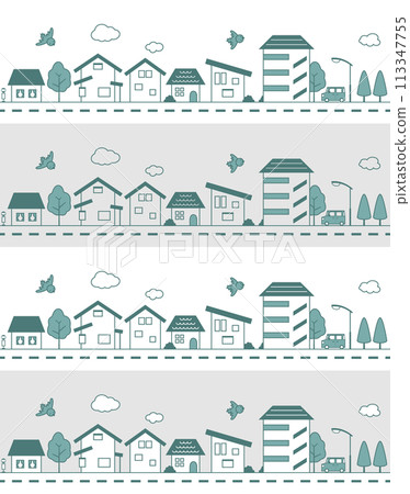 城市景觀01線（深青色） 113347755