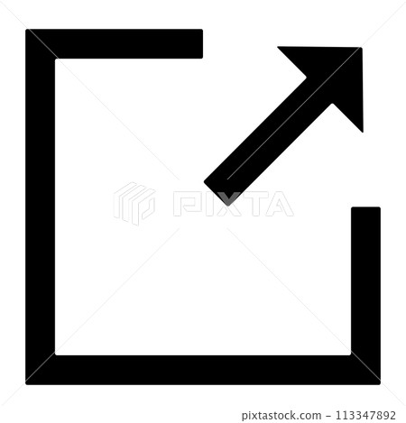 上傳對角線向上箭頭插圖 113347892