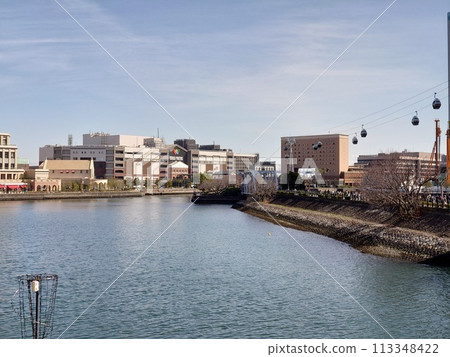 港未來的早春景色 113348422