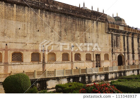 Amber Fort building on the outskirts of Jaipur, India 113348937