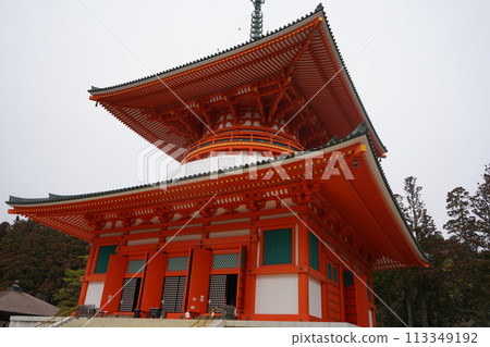 高野山的威嚴景色 高野山的威嚴景色 113349192