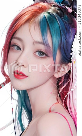 Rainbow girl 113349372