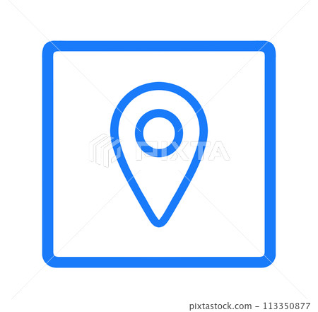 simple blue map mark simple blue map mark 113350877
