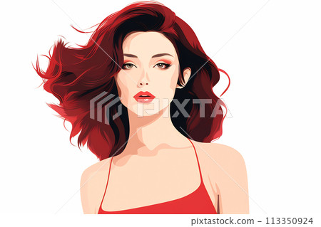 Nature-Inspired Beauty Illustration 113350924