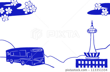 京都塔和巴士圖 113351334