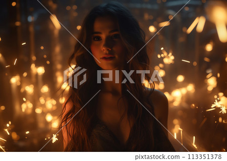 Enchanted Evening with Sparklers 113351378