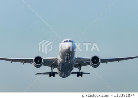 Plane taking off Plane taking off 113351874