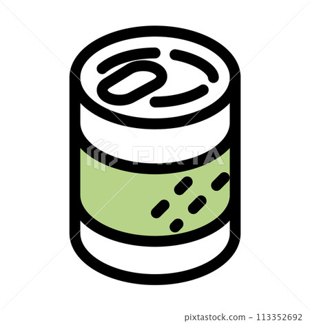Simple and cute canned food illustration Simple and cute canned food illustration 113352692