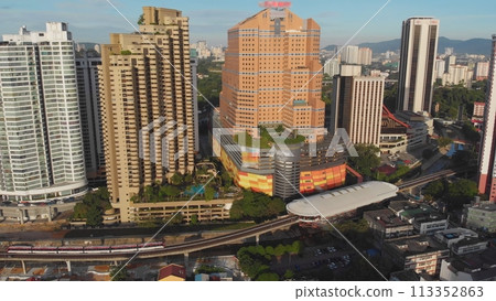 Aerial view from Drone Malaysia in early morning. Aerial view from Drone Malaysia in early morning. 113352863