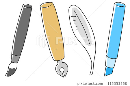 Loose and simple pen set - solid color Loose and simple pen set - solid color 113353368