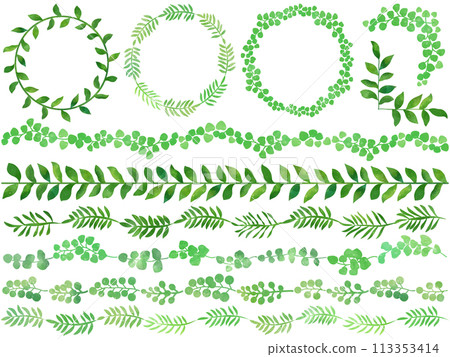 綠葉裝飾套裝 113353414