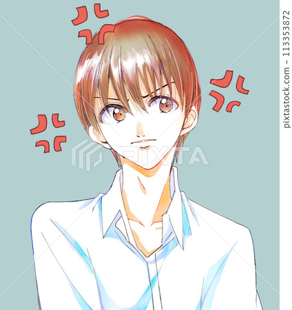 Angry man angry mark Angry man angry mark 113353872
