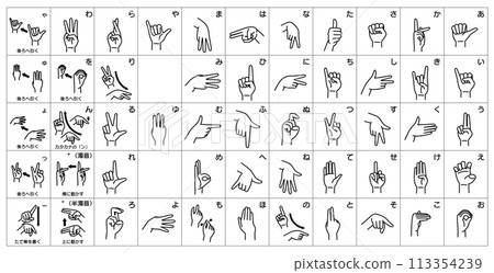 手指特徵列表:對方看到的手形 手指特徵列表:對方看到的手形 113354239