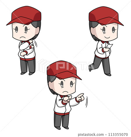 棒球經理插畫3圖案/女孩 113355070