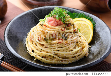 日本芥菜明太子義大利麵 日本芥菜明太子義大利麵 113355468