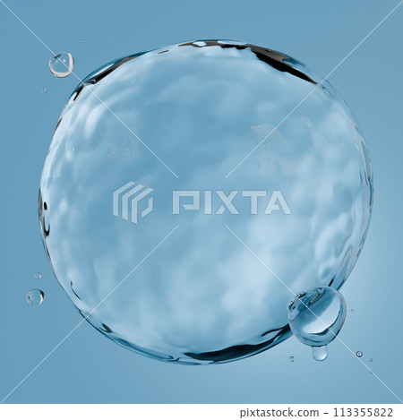 Water droplets, bubbles, moisture, for synthesis, cut-out Water droplets, bubbles, moisture, for synthesis, cut-out 113355822
