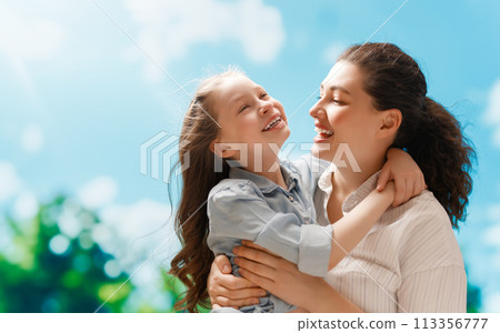 Happy family at nature Happy family at nature 113356777