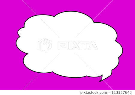 Speech bubble pink background Speech bubble pink background 113357643