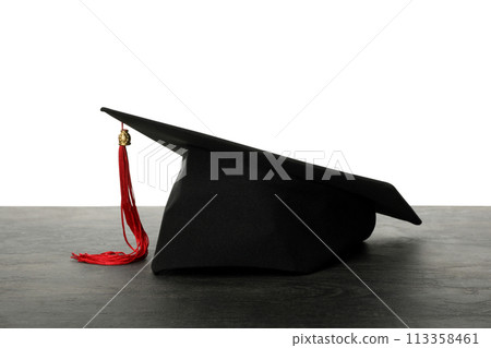PNG, graduate hat, isolated on white background. PNG, graduate hat, isolated on white background. 113358461