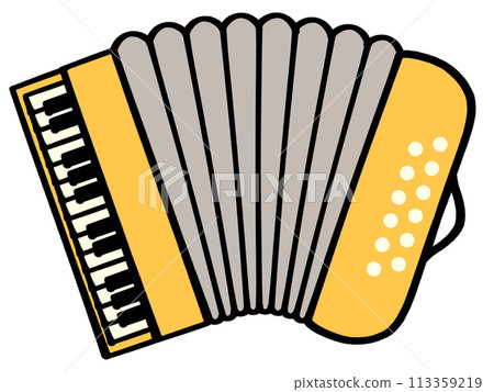 手風琴插畫素材 113359219