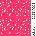 Red and pink colorful star glitter background 113359924