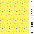Yellow colorful star glitter background 113359926