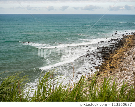 海邊草地與小屋 113360687
