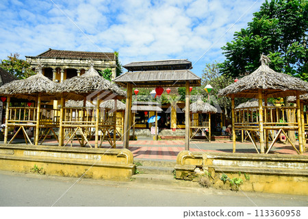 Beautiful streetscape of Hoi An in Vietnam, famous for its lanterns 113360958