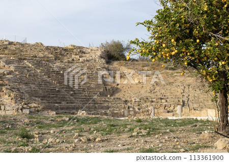 Ancient Paphos Amphitheater Ruins Ancient Paphos Amphitheater Ruins 113361900