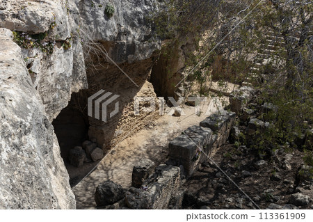 Cave Entrances at Paphos Archaeological Park, Cyprus 113361909