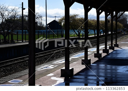 Inside the station after the rain 113362853