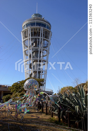 Enoshima Sea Candle on a sunny day 113363240