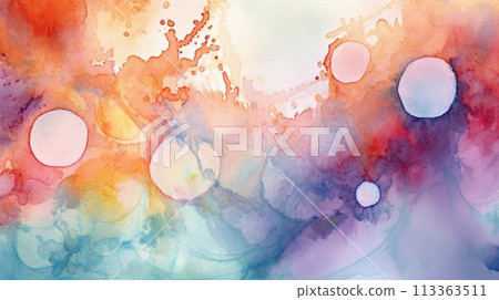 Watercolor colorful abstract background Watercolor colorful abstract background 113363511