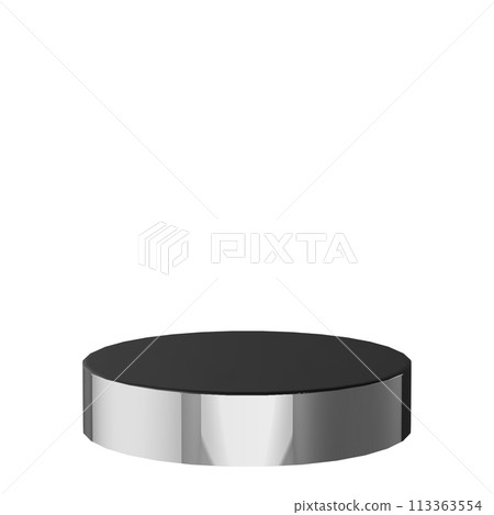 Metallic pedestal, stage, platform, layout Metallic pedestal, stage, platform, layout 113363554