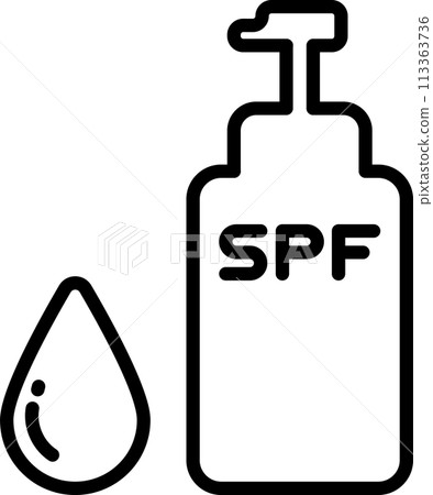 Sunscreen milk icon 113363736