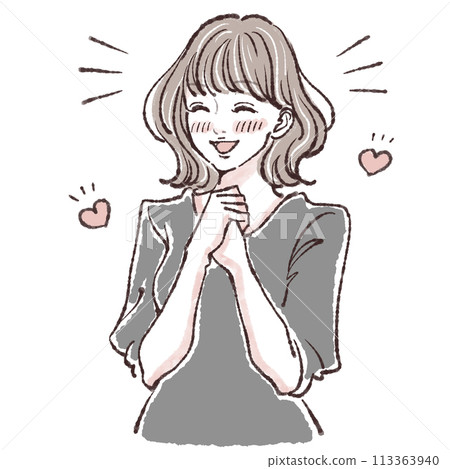 婦女和女孩插畫素材 婦女和女孩插畫素材 113363940