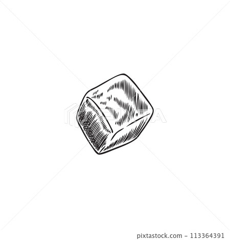 Fresh chopped mango in cube engraved hand drawn vector, tropical exotic fruit, sweet mango piece sketch, natural food Fresh chopped mango in cube engraved hand drawn vector, tropical exotic fruit, sweet mango piece sketch, natural food 113364391